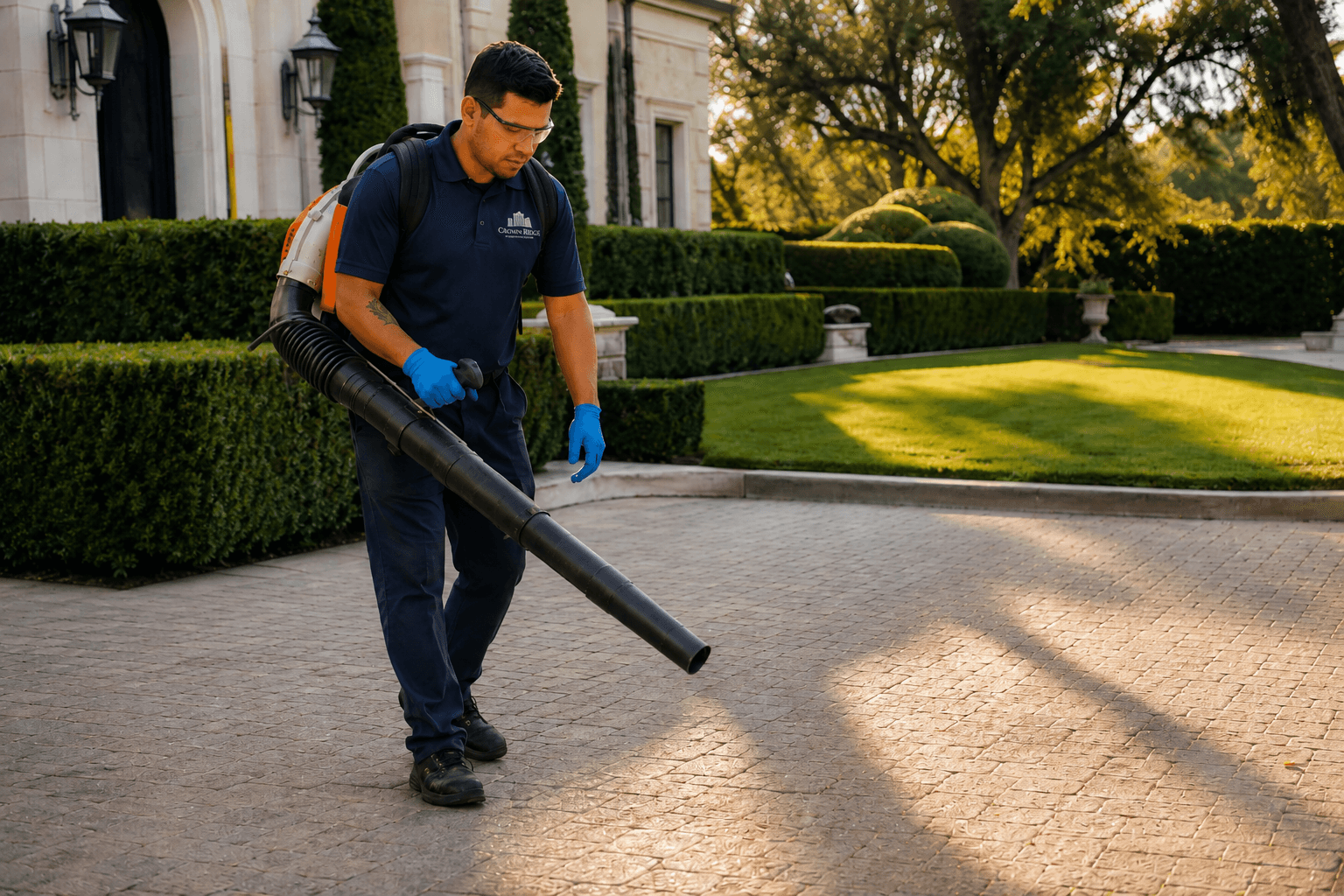 Crown Ridge Facility Services estate patio maintenance