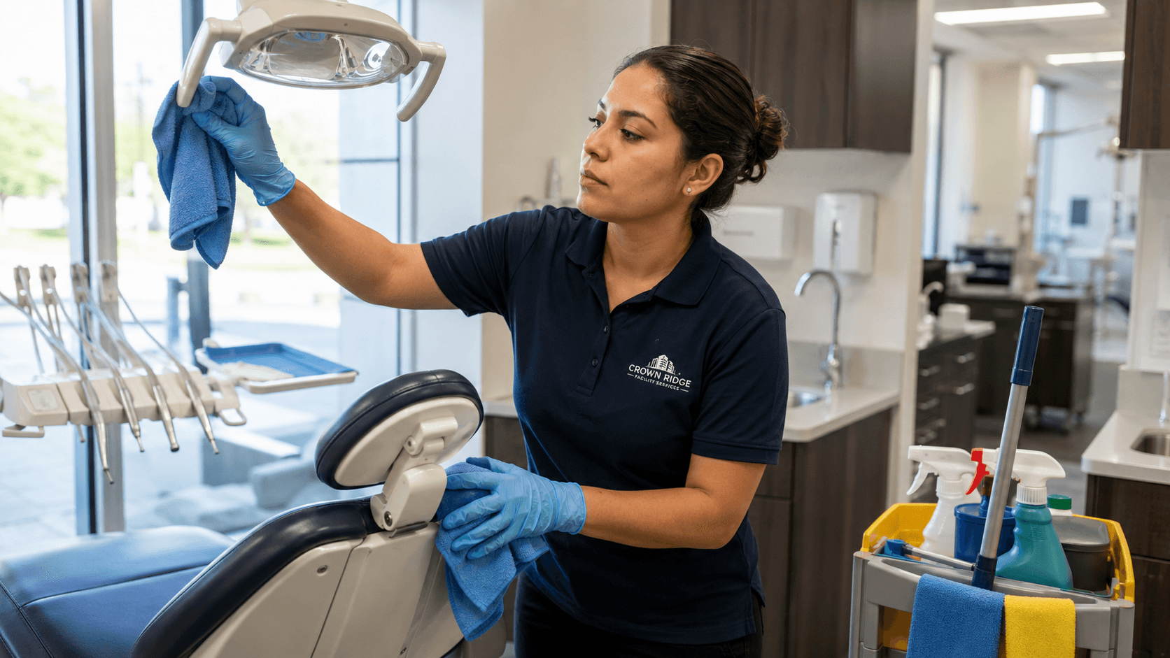Crown Ridge Facility Services dental clinic cleaning